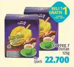 Promo Harga Coffee7 Durian 125 gr - LotteMart