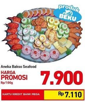 Promo Harga Aneka Bakso Seafood per 100 gr - Carrefour