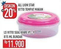 Promo Harga LION STAR Vitto Seal Ware 815 ml - Hypermart