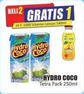 Promo Harga HYDRO COCO Minuman Kelapa Original 250 ml - Hari Hari