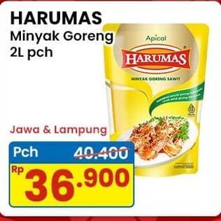 Promo Harga Harumas Minyak Goreng 2000 ml - Indomaret
