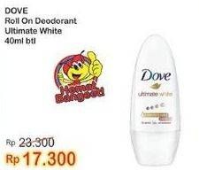 Promo Harga DOVE Deo Roll On Ultimate White 40 ml - Indomaret