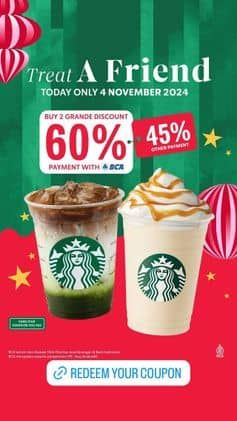 Promo Harga Treat A Friend  - Starbucks