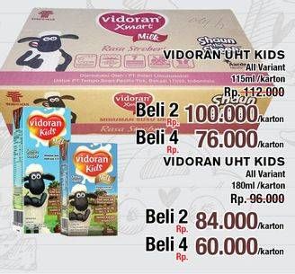 Promo Harga VIDORAN Xmart UHT All Variants 115 ml - LotteMart
