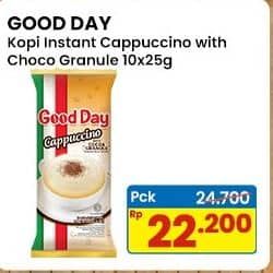 Promo Harga Good Day Cappuccino per 10 sachet 25 gr - Indomaret