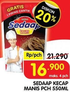 Promo Harga SEDAAP Kecap Manis 550 ml - Superindo