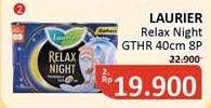 Promo Harga Laurier Relax Night Gathers 40cm 8 pcs - Alfamidi