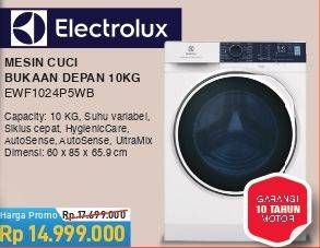 Promo Harga ELECTROLUX EWF1024P5WB | Mesin Cuci  - COURTS