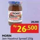 Promo Harga Morin Jam Hazelnut Spread With Cocoa 150 gr - Alfamidi