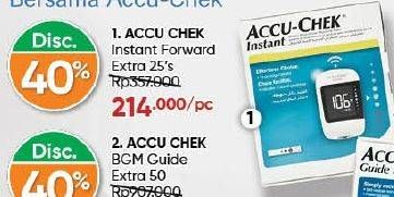 Promo Harga Accu Chek Instant Forward Extra 25 pcs - Guardian