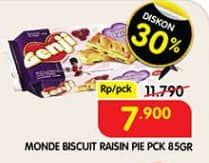 Promo Harga Monde Genji Pie Raisins 95 gr - Superindo