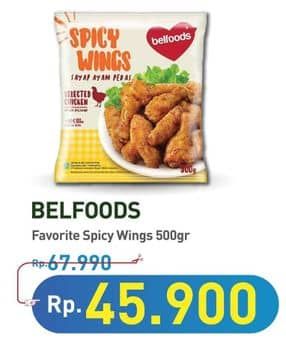 Promo Harga Belfoods Spicy Wings 500 gr - Hypermart