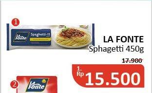Promo Harga LA FONTE Spaghetti 450 gr - Alfamidi