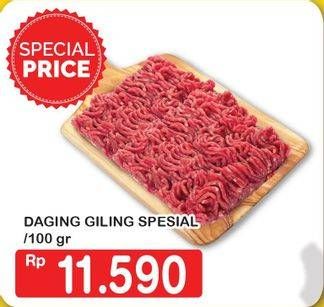Promo Harga Daging Giling Sapi Spesial per 100 gr - Hypermart