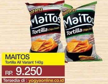 Promo Harga MR HOTTEST Maitos Tortilla Chips All Variants 140 gr - Yogya
