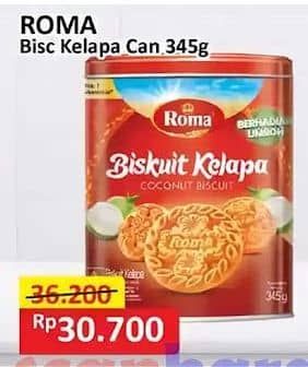 Promo Harga Roma Biskuit Kelapa 345 gr - Alfamart