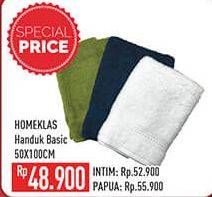 Promo Harga HOMEKLAS Handuk Mandi 50x100 Cm  - Hypermart