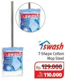 Promo Harga SWASH T-Shape Cotton Mop Steel F03617  - Lotte Grosir