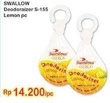 Promo Harga SWALLOW Deodorizer Lemon  - Indomaret