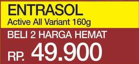 Promo Harga ENTRASOL Active Susu Bubuk All Variants per 2 box 160 gr - Yogya