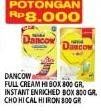 Promo Harga DANCOW FortiGro Susu Bubuk Full Cream, Instant, Instant Cokelat 800 gr - Hypermart