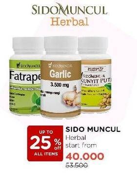 Promo Harga Sido Muncul Herbal Garlic/Fatraper/Sari Kunyit Putih  - Watsons