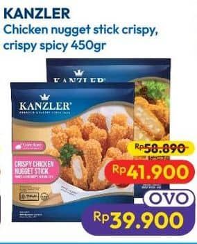 Promo Harga Kanzler Chicken Nugget Stick Crispy, Crispy Spicy 450 gr - Hypermart