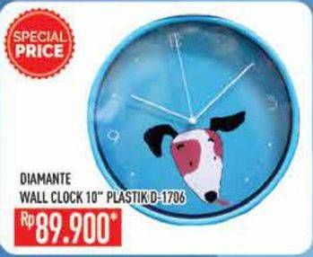 Promo Harga DIAMANTE Wall Clock D-1706  - Hypermart