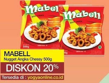 Promo Harga MABELL Nugget Angka Cheesy 500 gr - Yogya