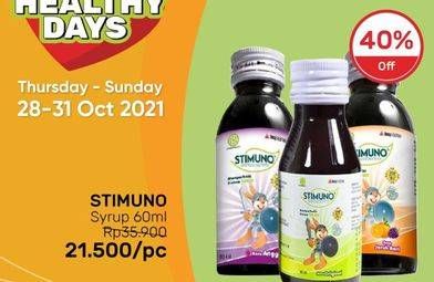 Promo Harga STIMUNO Restores Immunes Syrup 60 ml - Guardian