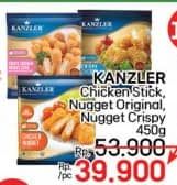 Promo Harga Kanzler Chicken Nugget Stick Crispy, Original, Crispy 450 gr - LotteMart