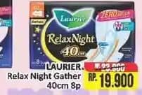 Promo Harga Laurier Relax Night Gathers 40cm 8 pcs - Alfamart