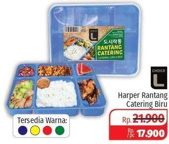 Promo Harga CHOICE L Harper Rantang Catering Biru  - Lotte Grosir