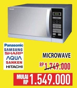 Promo Harga Panasonic/Samsung/Sharp/Aqua/Sanken/Hitachi Microwave  - Hypermart