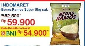 Promo Harga Indomaret Beras Ramos Super 5 kg - Indomaret