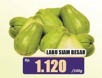 Promo Harga Labu Siam Besar per 100 gr - Hari Hari