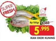 Promo Harga Ikan Ekor Kuning per 100 gr - Superindo