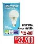 Promo Harga LIGHTSPRO Lampu LED Bulb 12 W  - Hypermart