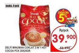 Promo Harga Delfi Hot Cocoa Indulgence 20 pcs - Superindo