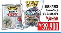 Promo Harga Bernardi Bakso Sapi Jumbo, Besar 25 pcs - Hypermart