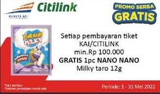 Promo Harga NANO NANO Milky Candy Taro 12 gr - Alfamidi