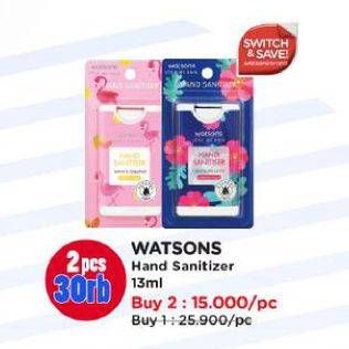 Promo Harga Watsons Hand Sanitiser 13 ml - Watsons