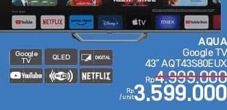 Promo Harga Aqua AQT43S80EUX  - LotteMart