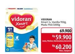 Promo Harga VIDORAN Xmart 1+ Madu, Vanilla 950 gr - Alfamidi