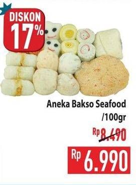 Promo Harga Aneka Bakso Seafood per 100 gr - Hypermart