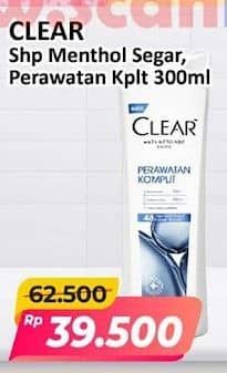 Promo Harga Clear Shampoo Ice Cool Menthol, Complete Soft Care 300 ml - Alfamart