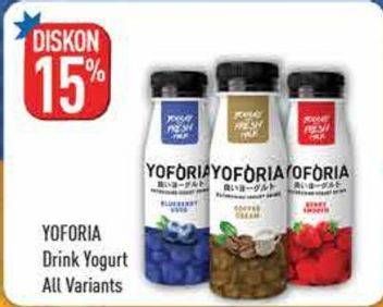 Promo Harga YOFORIA Yoghurt All Variants  - Hypermart