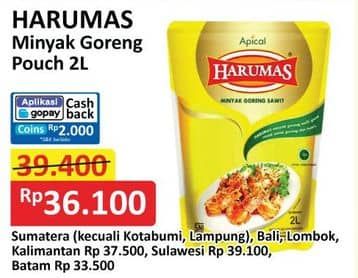 Promo Harga Harumas Minyak Goreng 2000 ml - Alfamart