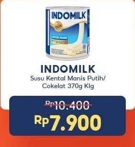 Promo Harga INDOMILK Susu Kental Manis Cokelat, Plain 370 gr - Indomaret