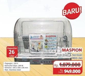 Promo Harga MASPION MDD-260 | Dish Dryer & Sterilizer 26 L/ 280 W  - Lotte Grosir